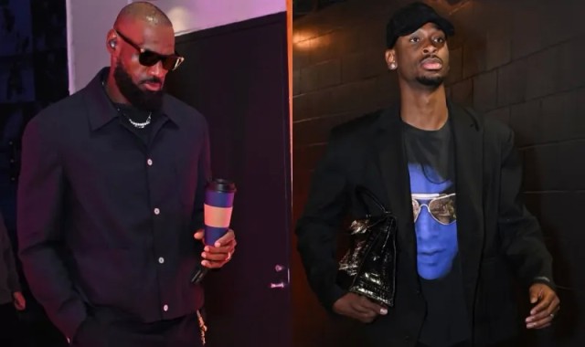 B体育官网-一触即发！NBA官方晒詹姆斯&amp;amp;亚历山大入场穿搭照