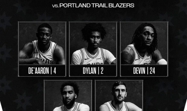 B体育官网-马刺首发：福克斯、哈珀、瓦塞尔、尚帕尼、科内特